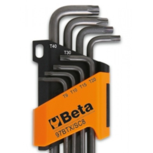 Jogo de chaves hexalobular T9 a T40 com 8 pe�as - 97BTX/SC8