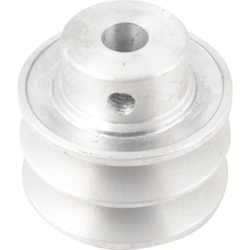 Polia de alum�nio 2 canais perfil A 60 mm com furo de 1/2