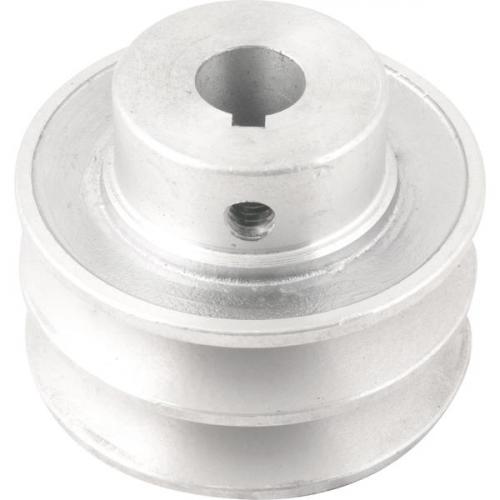 Polia de alum�nio 2 canais perfil A 70 mm com furo de 5/8