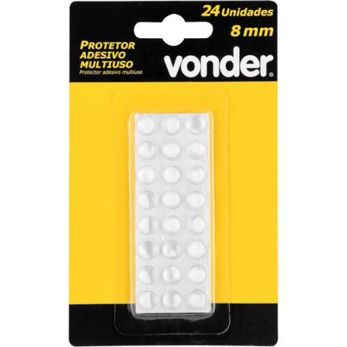 Protetor adesivo multiuso 8 mm com 24 peças Protetor adesivo multiuso 8 mm com 24 peças
