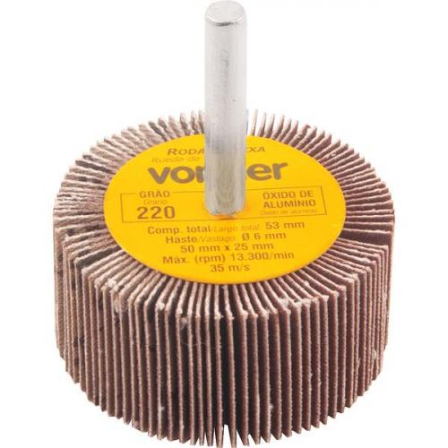 Roda de lixa 50 x 25 mm com haste gr�o 220 