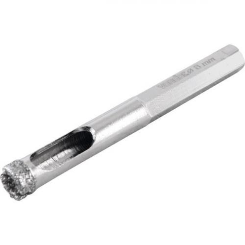 Serra copo diamantada 8 mm refrigerada com haste de 6,3 mm - 36.17.000.008