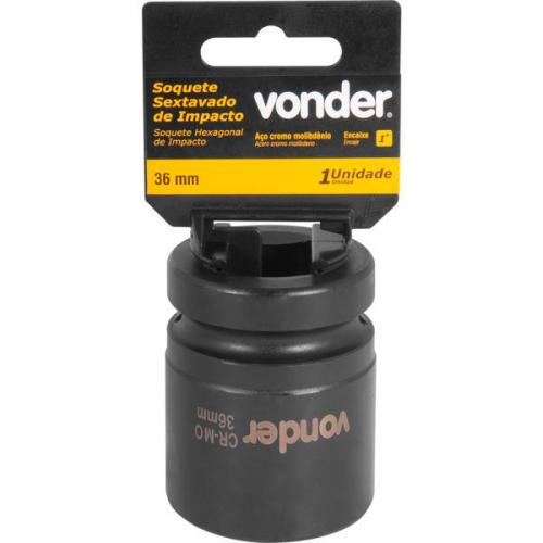Soquete sextavado de impacto 36 mm encaixe 1