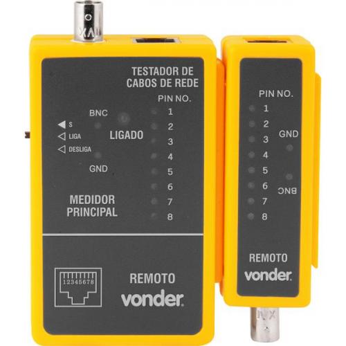 Testador de cabos de rede RJ45 e cabos coaxiais - 38.70.045.000