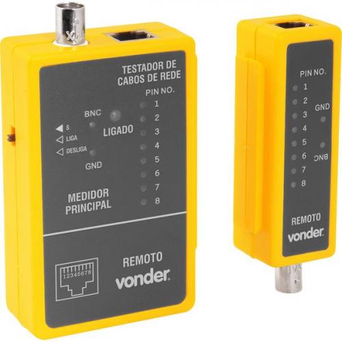 Testador de cabos de rede RJ45 e cabos coaxiais - 38.70.045.000