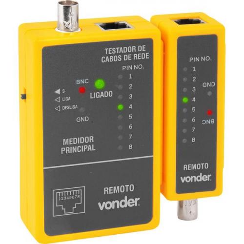 Testador de cabos de rede RJ45 e cabos coaxiais - 38.70.045.000