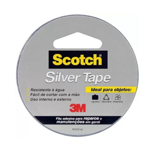 Fita adesiva 45 mm x 25 m - Silver tape