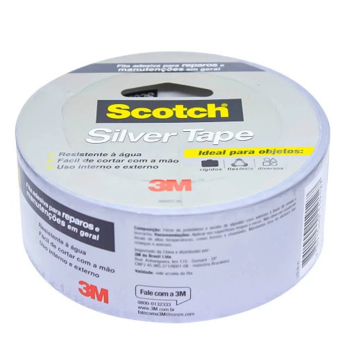 Fita adesiva 45 mm x 25 m - Silver tape