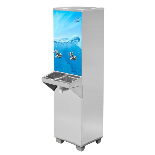 Bebedouro industrial de coluna 25 litros em aço inox - B25 110V Bebedouro industrial de coluna 25 litros em aço inox - B25 110V