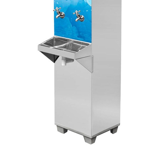 Bebedouro industrial de coluna 25 litros em aço inox - B25 110V Bebedouro industrial de coluna 25 litros em aço inox - B25 110V