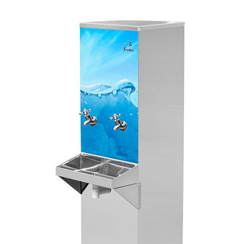 Bebedouro industrial de coluna 25 litros em aço inox - B25 110V Bebedouro industrial de coluna 25 litros em aço inox - B25 110V