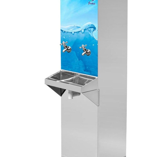 Bebedouro industrial de coluna 25 litros em aço inox - B25 110V Bebedouro industrial de coluna 25 litros em aço inox - B25 110V