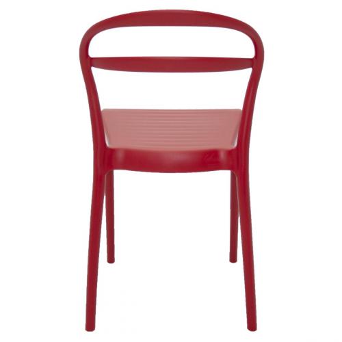 Cadeira com encosto vazado em polipropileno e fibra de vidro vermelho - Sissi Cadeira com encosto vazado em polipropileno e fibra de vidro vermelho - Sissi