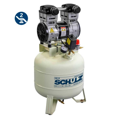 Compressor de ar odontol�gico 10 p�s 40 litros 2 hp - CSD 10/40  220V