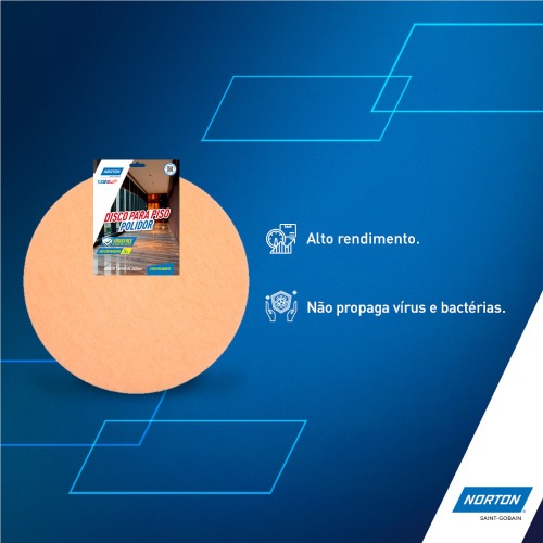 Disco polidor de fibra para piso 350 mm