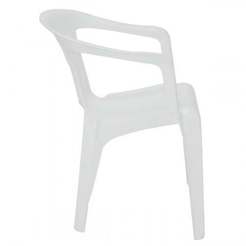 Cadeira pl�stica com bra�os branca - Atalaia