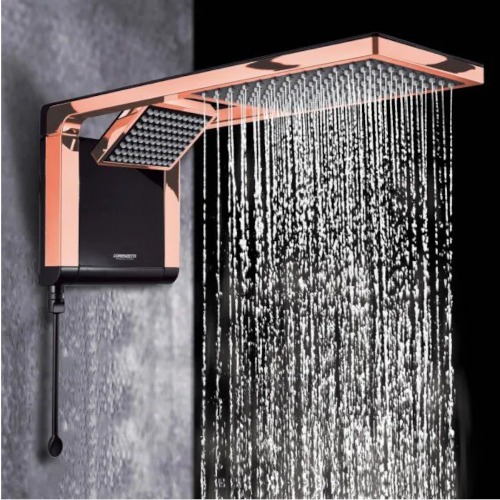 Chuveiro eletr�nico 5500 watts 110V preto ros� gold- Acqua Duo Ultra