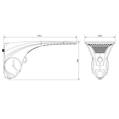 Chuveiro el�trico 7500 watts 220V 4 temperaturas - Duo Shower Quadra