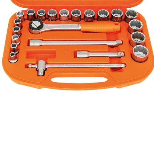 Jogo de soquete estriado 3/8 a 1.1/4