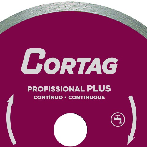 Disco diamantado cont�nuo 250 mm para cer�mica - profissional plus