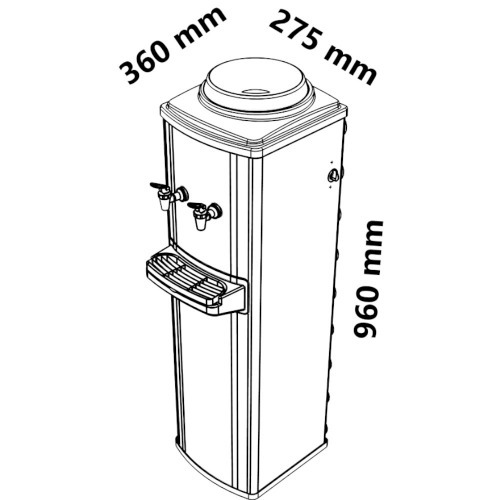Bebedouro de coluna refrigerado por compressor - Master Kromanox  110V