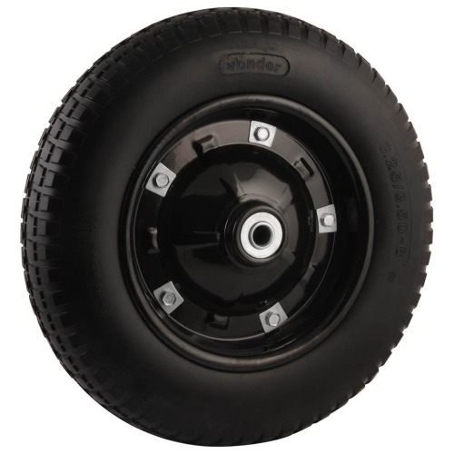 Roda completa com pneu maci�o 3/4