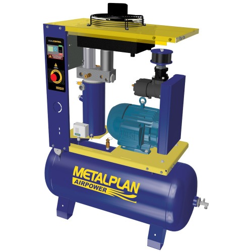 Compressor de ar de parafuso 25 hp 163 litros 7,5 bar trif�sico 380V - Rotor Plus 25