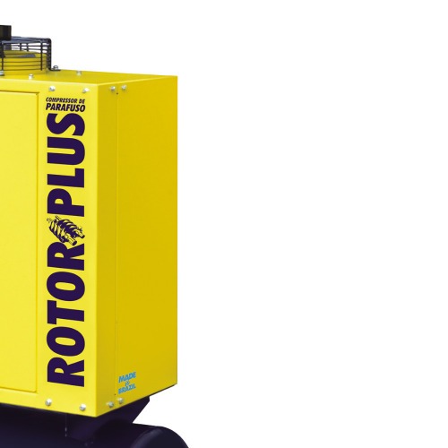 Compressor de ar de parafuso 25 hp 163 litros 7,5 bar trif�sico 380V - Rotor Plus 25