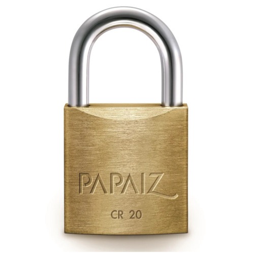 Kit 3 cadeados em latão de 20 mm - CR20 Kit 3 cadeados em latão de 20 mm - CR20