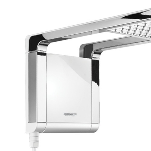 Chuveiro eletr�nico 7800 watts 220V branco Cromado - Acqua Storm Ultra