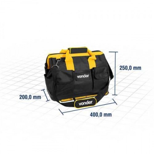 Bolsa de lona 400 x 200 x 300 mm 16 bolsos - BL 070