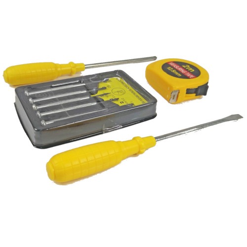 Jogo de chaves para relojoeiro + chave fenda/phiilips e trena 8 pe�as