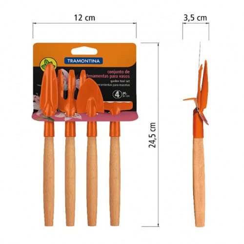 Kit para jardinagem 4 pe�as