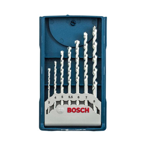 Jogo de brocas para concreto 3 a 8 mm com 7 pe�as - Mini X-Line