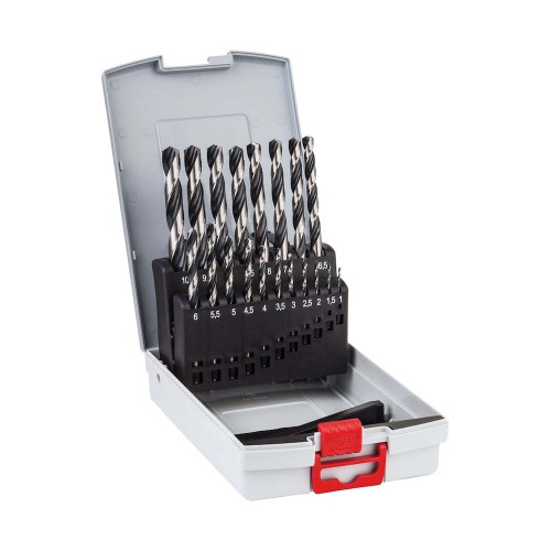Jogo de brocas para metal 1 a 10 mm com 19 pe�as - HSS-PointTeQ