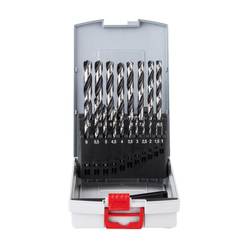 Jogo de brocas para metal 1 a 10 mm com 19 pe�as - HSS-PointTeQ