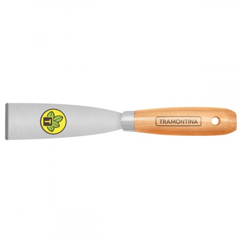 Espátula rígida 4 cm em aço com cabo de madeira - 77394045 Espátula rígida 4 cm em aço com cabo de madeira - 77394045