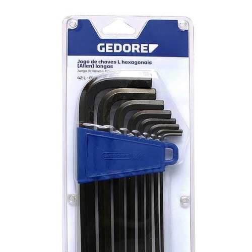 Jogo de chaves allen longa 2 a 10 mm com 8 pe�as - 42 L