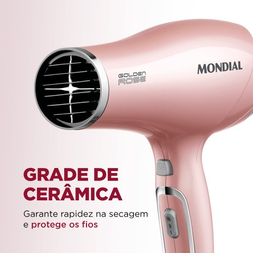 Secador de cabelo 2000 watts Golden rose - SC 32 220V Secador de cabelo 2000 watts Golden rose - SC 32 220V