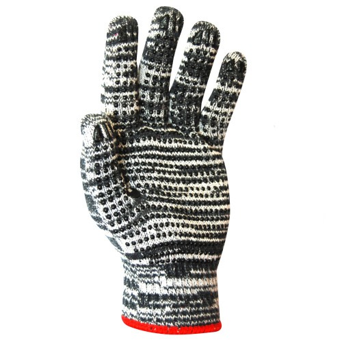 Luva de malha mesclada tricotada 3 fios pigmentada Luva de malha mesclada tricotada 3 fios pigmentada