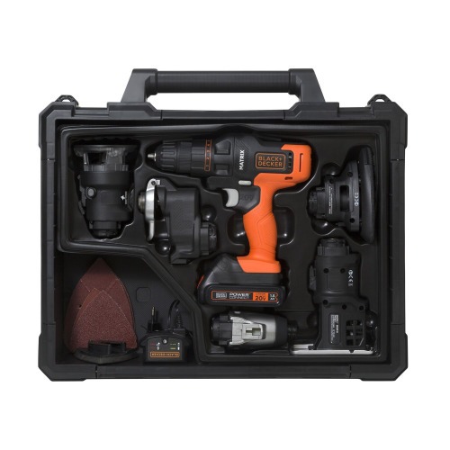 Kit Furadeira Parafusadeira a bateria 20V 6 em 1 - Matrix  110V/220V
