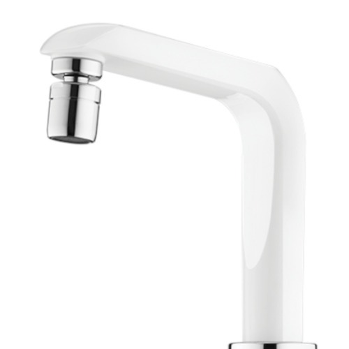 Torneira eletr�nica de parede 5500 watts Branco cromado - Essence  220V