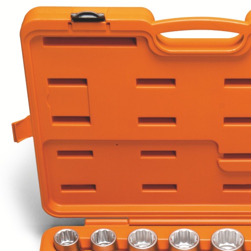 Jogo de soquete estriado de 22 a 50 mm encaixe de 3/4 Jogo de soquete estriado de 22 a 50 mm encaixe de 3/4