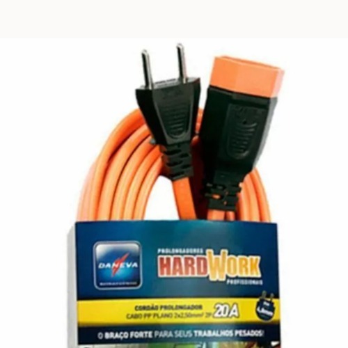 Extens�o el�trica 20 metros 3 x 2,50 mm 2P+T 20A - HARDWORK