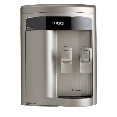 Purificador de água natural e gelada com compressor Prata - FR600 Exclusive 110V Purificador de água natural e gelada com compressor Prata - FR600 Exclusive 110V