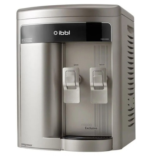 Purificador de água natural e gelada com compressor Prata - FR600 Exclusive 110V Purificador de água natural e gelada com compressor Prata - FR600 Exclusive 110V