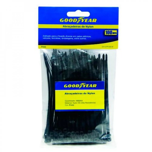Abra�adeira de nylon 7,6 mm x 20 cm 100 pe�as - GYCTP021