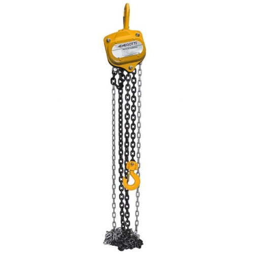 Talha manual com capacidade de 5000 kg e 3 metros de corrente - MTC 5.0T Talha manual com capacidade de 5000 kg e 3 metros de corrente - MTC 5.0T