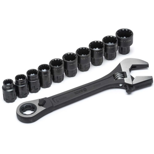 Jogo de soquete 10 a 19 mm com chave catraca/ajust�vel - Vortex X6