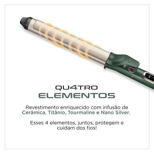 Modelador de cachos 28 mm 4 Elementos By Juliette - MC-JU-02 110V/220V Modelador de cachos 28 mm 4 Elementos By Juliette - MC-JU-02 110V/220V